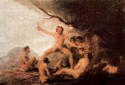 Francisco de Goya Der Kadaver des Jesuiten Brebeuf painting